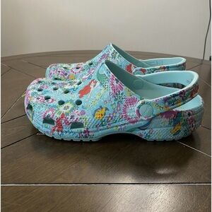 Disney Vera Bradley Little Mermaid Blue Crocs Vibrant Design
